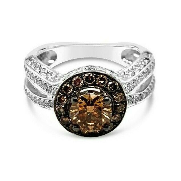 Le Vian Chocolatier® Ring - Chocolate/Vanilla Diamonds® - 14K Vanilla Gold®