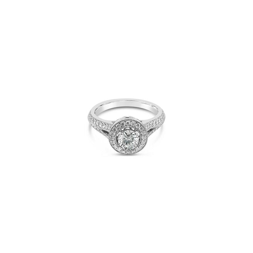 1 cts White Diamond Ring in 95% Platinum Platinum by Le Vian - BirthStone.com