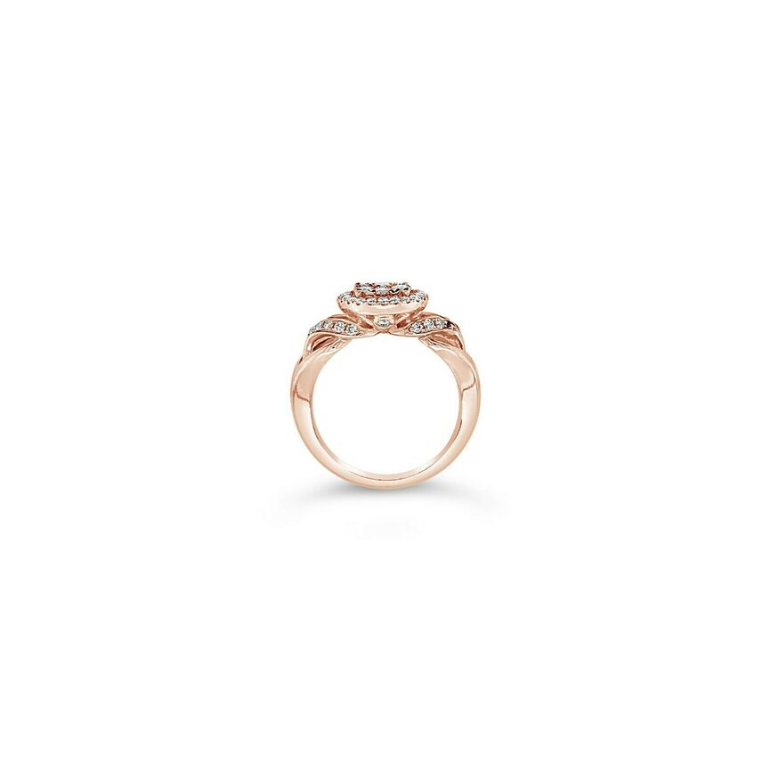 3/4 cts White Diamond Ring in 14K Rose Gold by Le Vian - BirthStone.com