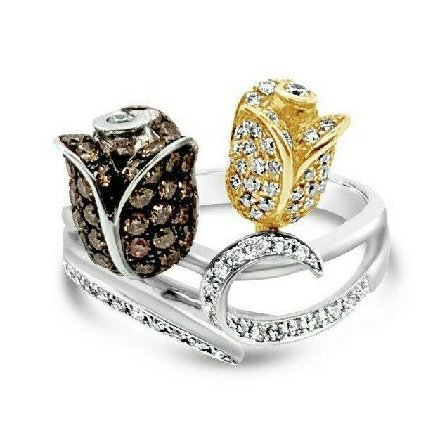 Le Vian® Ring - Vanilla Diamonds®, Chocolate Diamonds® - 14K Two Tone Gold