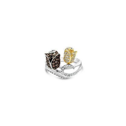 1 1/8 cts Chocolate Diamond Ring in 14K Two Tone Gold by Le Vian - BirthStone.com