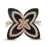 Le Vian® Ring featuring Black Diamonds, Vanilla Diamonds® - 14K Strawberry Gold®