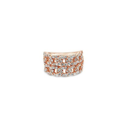 1 1/4 cts White Diamond Ring in 14K Rose Gold by Le Vian - BirthStone.com