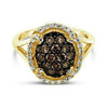Le Vian Chocolatier® Ring - Chocolate/Vanilla Diamonds® - 14K Honey Gold™