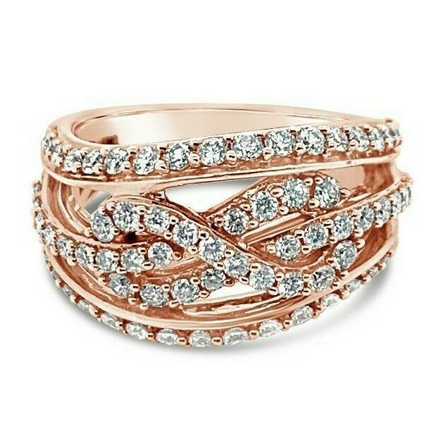 1 1/4 cts White Diamond Ring in 14K Rose Gold by Le Vian - BirthStone.com