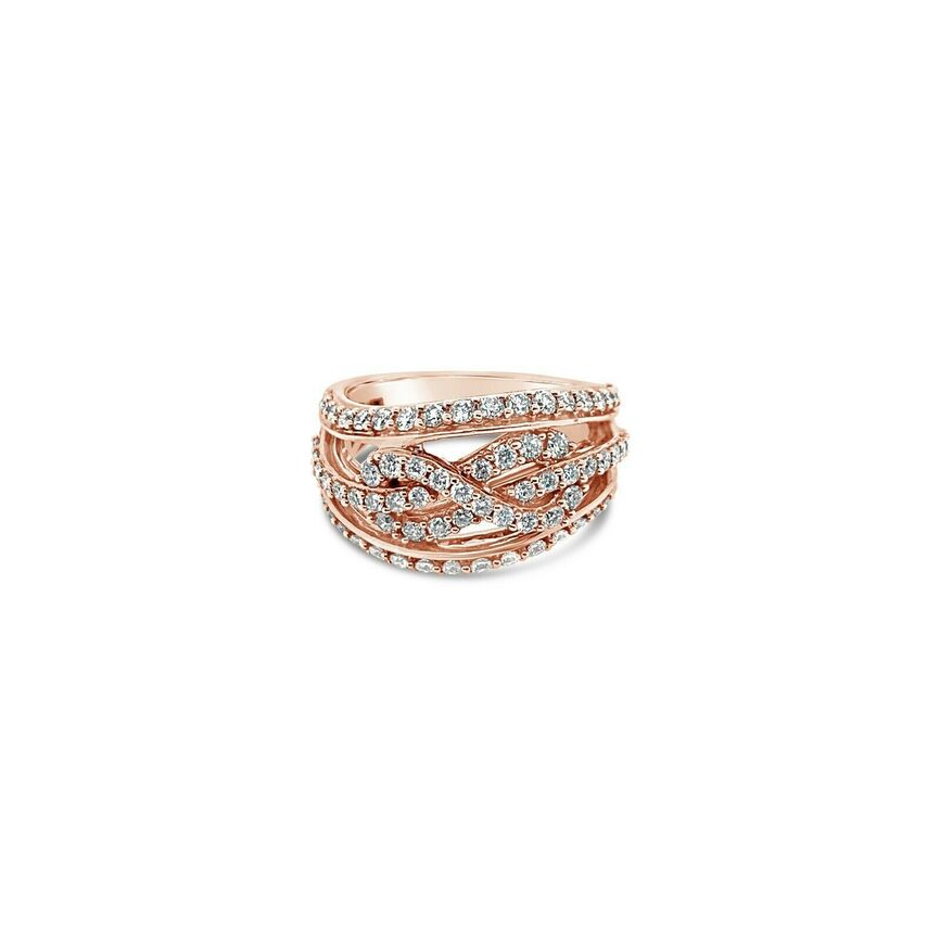 1 1/4 cts White Diamond Ring in 14K Rose Gold by Le Vian - BirthStone.com