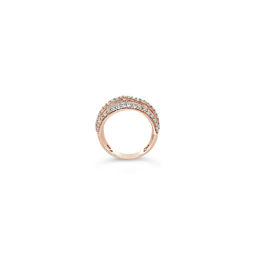 1 1/4 cts White Diamond Ring in 14K Rose Gold by Le Vian - BirthStone.com