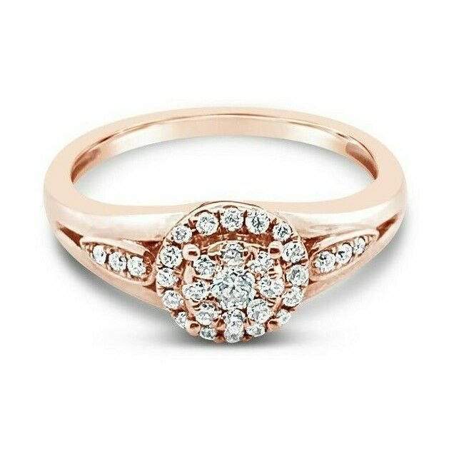 1/3 cts White Diamond Ring in 14K Rose Gold by Le Vian - BirthStone.com