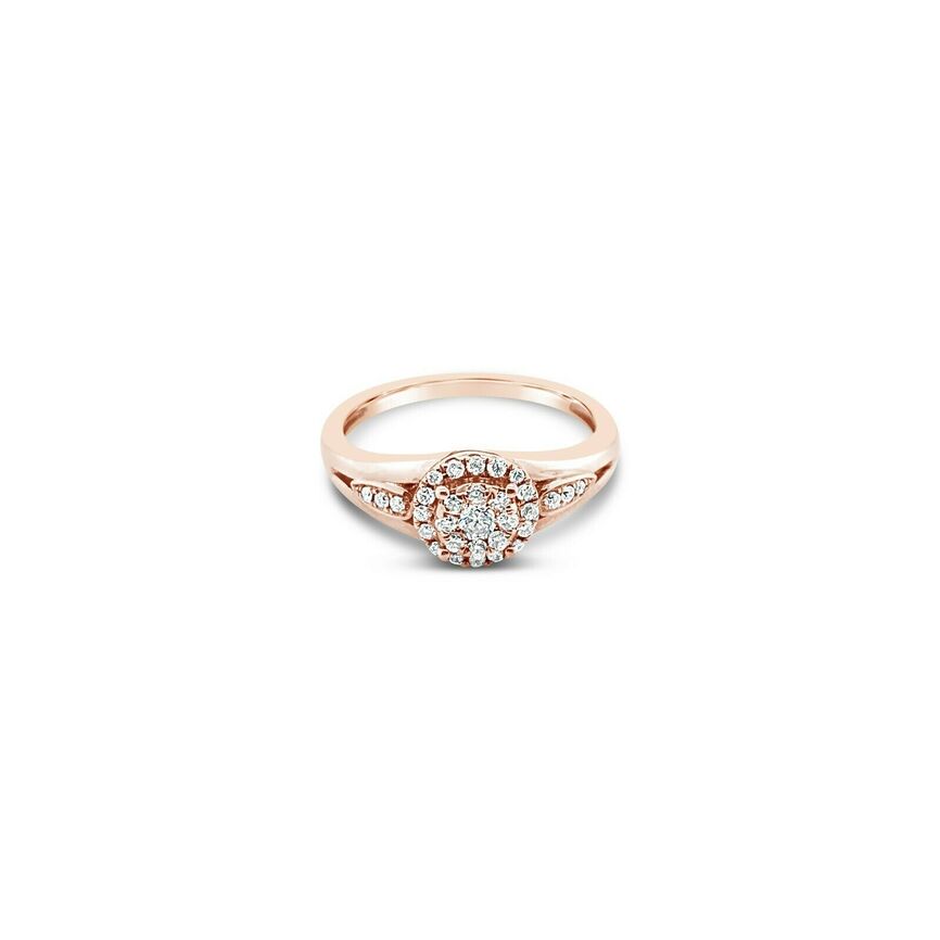 1/3 cts White Diamond Ring in 14K Rose Gold by Le Vian - BirthStone.com