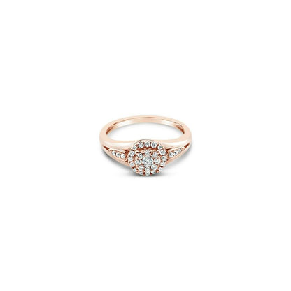 1/3 cts White Diamond Ring in 14K Rose Gold by Le Vian - BirthStone.com