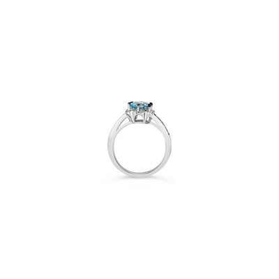 LeVian Exotics® Ring Aquamarine Blue Diamonds Vanilla Diamonds® 14K Vanilla Gold