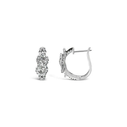 2/3 cts White Diamond Earrings in 14K White Gold by Le Vian - BirthStone.com