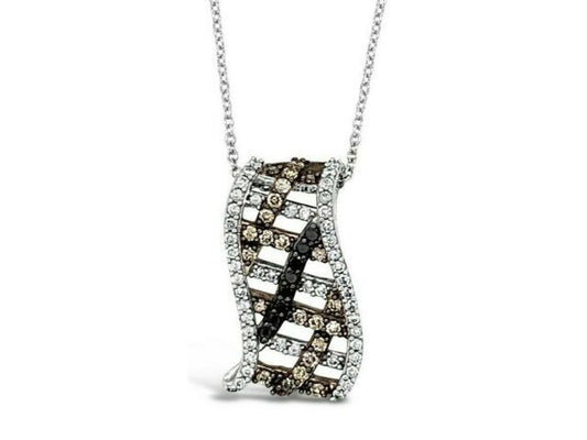 LeVian® Pendant Blackberry Diamonds® Vanilla/Chocolate Diamonds® 14K White Gold