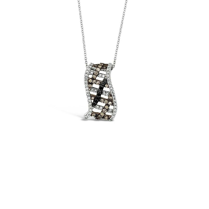 LeVian® Pendant Blackberry Diamonds® Vanilla/Chocolate Diamonds® 14K White Gold