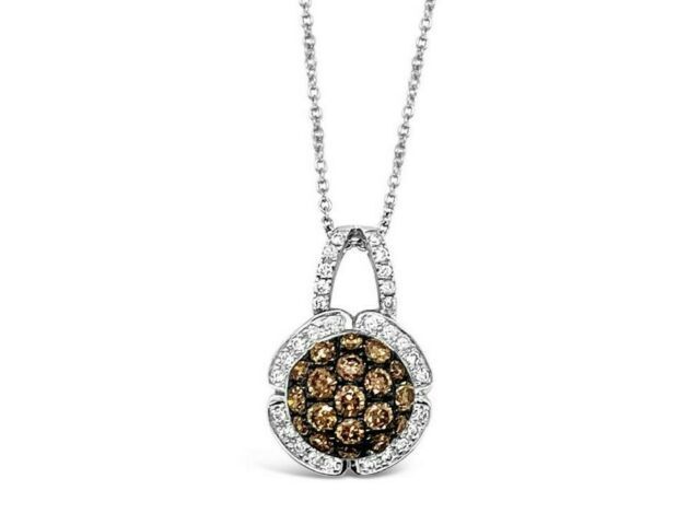 LeVian Chocolatier® Pendant Chocolate Diamonds® Vanilla Diamonds® 14K White Gold