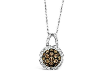 LeVian Chocolatier® Pendant Chocolate Diamonds® Vanilla Diamonds® 14K White Gold