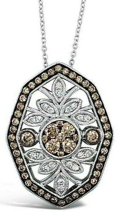 LeVian® Pendant Chocolate Diamonds® Vanilla Diamonds® 14K White Gold