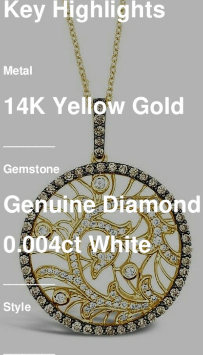 1 cts White Diamond Necklace in 14K Yellow Gold by Le Vian