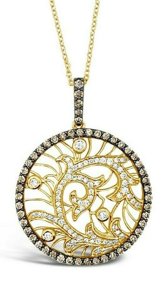 1 cts White Diamond Necklace in 14K Yellow Gold by Le Vian - BirthStone.com