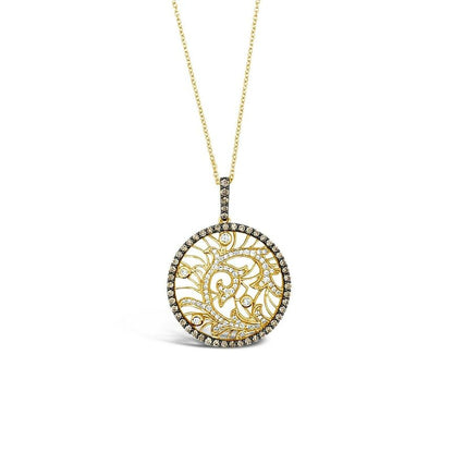 1 cts White Diamond Necklace in 14K Yellow Gold by Le Vian - BirthStone.com