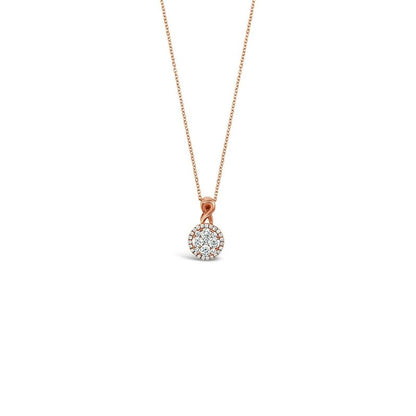 1/2 cts White Diamond Necklace in 14K Rose Gold by Le Vian - BirthStone.com