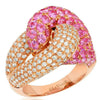 Le Vian® Ring w/ Pink Sapphire, Vanilla Diamonds® set in 14K Strawberry Gold®