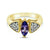 2/3 cts Blue Tanzanite and Diamond Ring in 14K Yellow Gold by Le Vian
