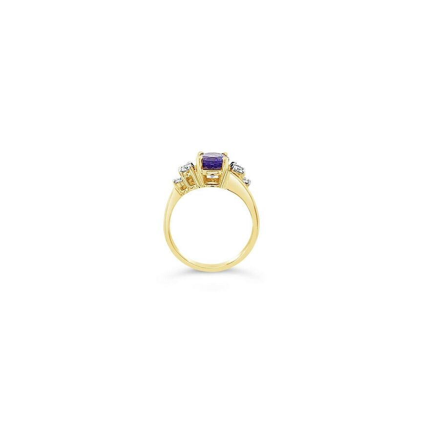 2 1/4 cts Blue Tanzanite and Diamond Ring in 14K Yellow Gold by Le Vian - BirthStone.com