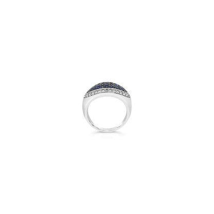 1 1/4 cts Blue Sapphire and Diamond Ring in 14K White Gold by Le Vian - BirthStone.com