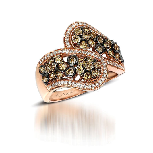 1 3/8 cts White Diamond Ring in 14K Rose Gold by Le Vian - BirthStone.com