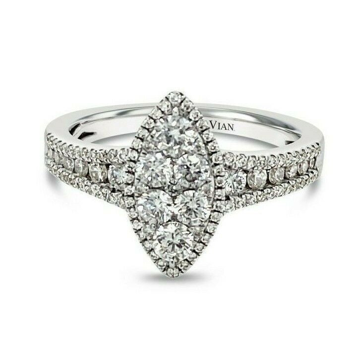 3/4 cts White Diamond Ring in 14K White Gold by Le Vian - BirthStone.com