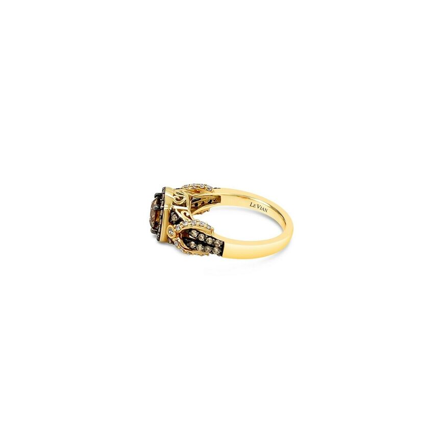 1 1/4 cts Chocolate Diamond Ring in 14K Yellow Gold by Le Vian - BirthStone.com