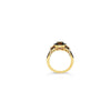 LeVian 14K Yellow Gold Round Chocolate Brown Diamond New Cocktail Halo Ring