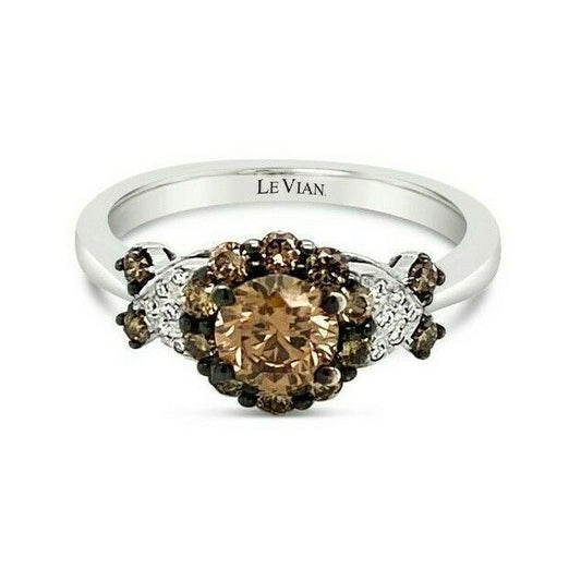 1 cts Chocolate Diamond Ring in 14K White Gold by Le Vian - BirthStone.com