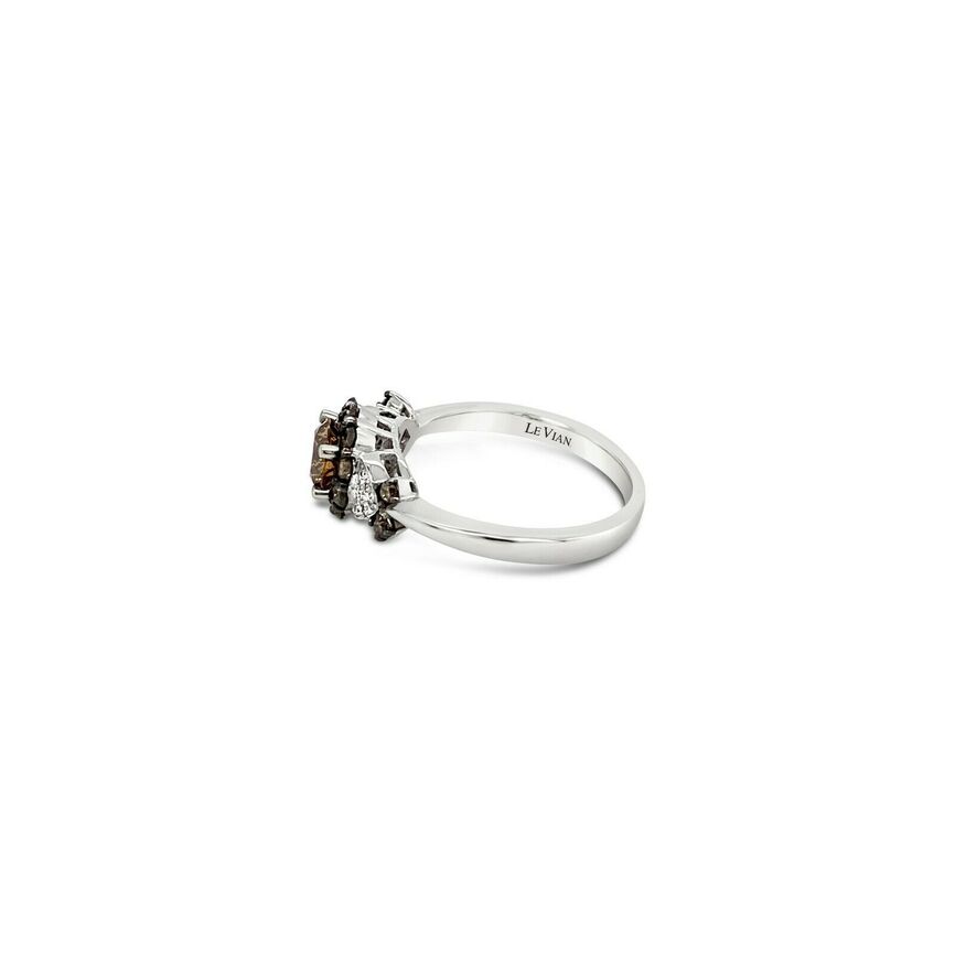 1 cts Chocolate Diamond Ring in 14K White Gold by Le Vian - BirthStone.com