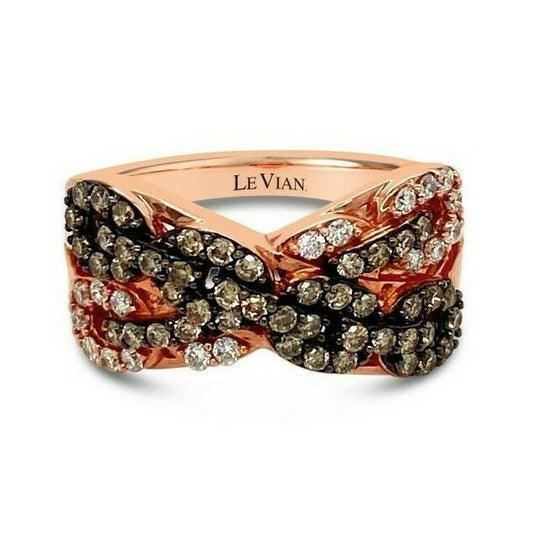 3/4 cts White Diamond Ring in 14K Rose Gold by Le Vian - BirthStone.com