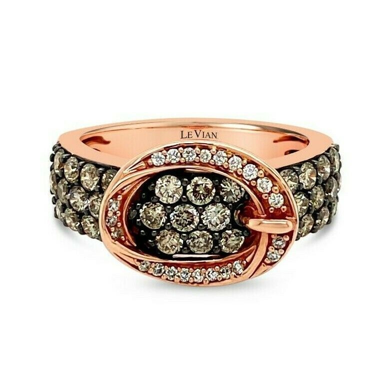 1 1/4 cts White Diamond Ring in 14K Rose Gold by Le Vian - BirthStone.com