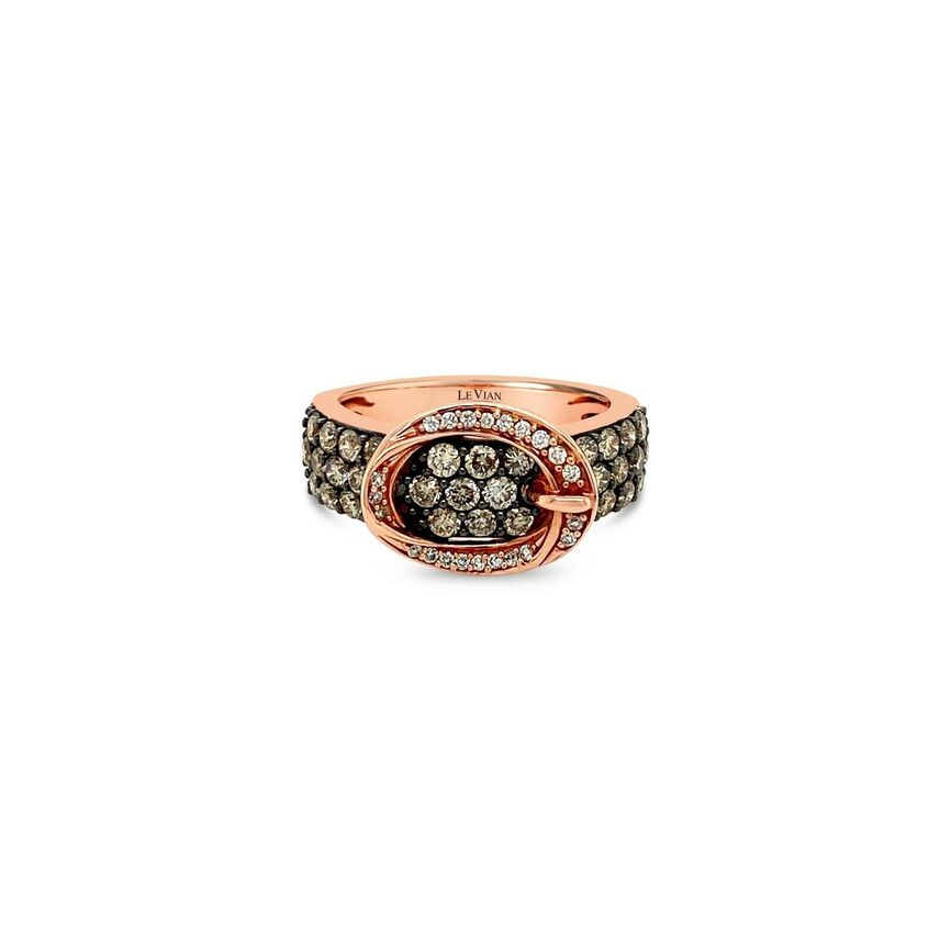 1 1/4 cts White Diamond Ring in 14K Rose Gold by Le Vian - BirthStone.com