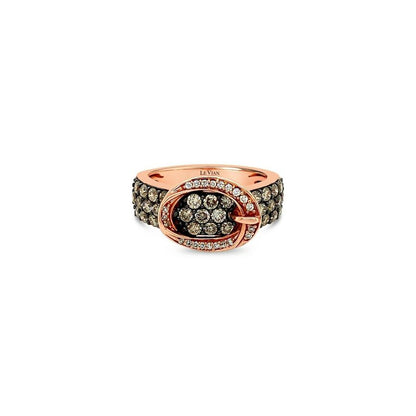 1 1/4 cts White Diamond Ring in 14K Rose Gold by Le Vian - BirthStone.com