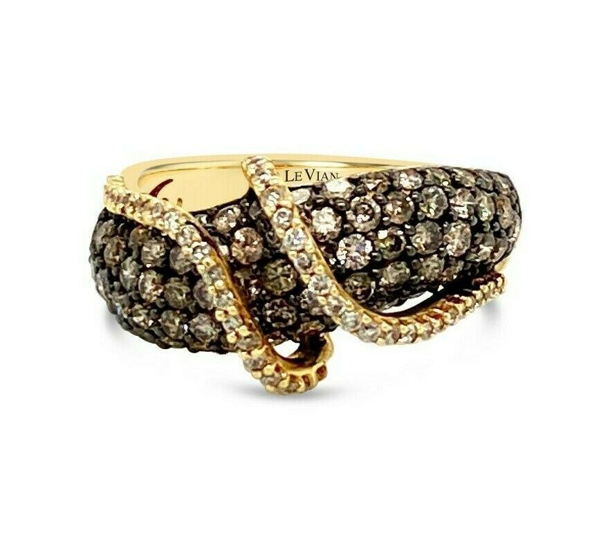 1 1/2 cts Chocolate Diamond Ring in 14K Yellow Gold by Le Vian - BirthStone.com