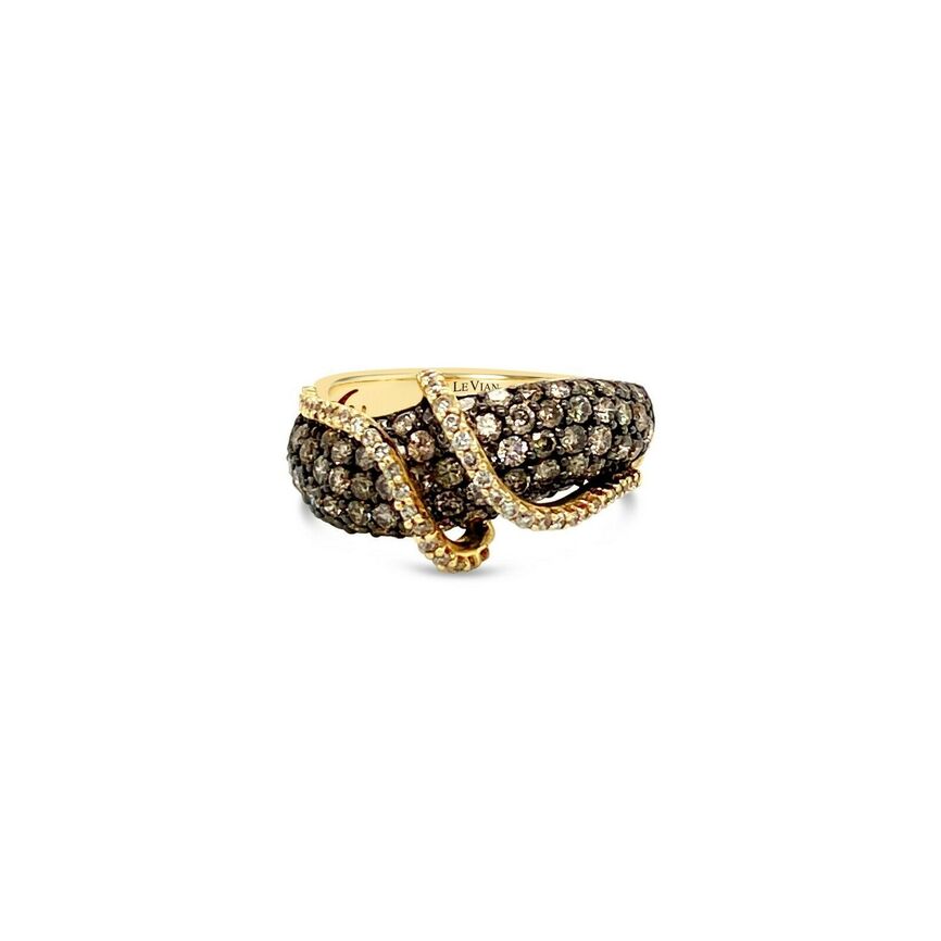 1 1/2 cts Chocolate Diamond Ring in 14K Yellow Gold by Le Vian - BirthStone.com