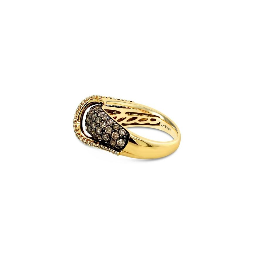 1 1/2 cts Chocolate Diamond Ring in 14K Yellow Gold by Le Vian - BirthStone.com