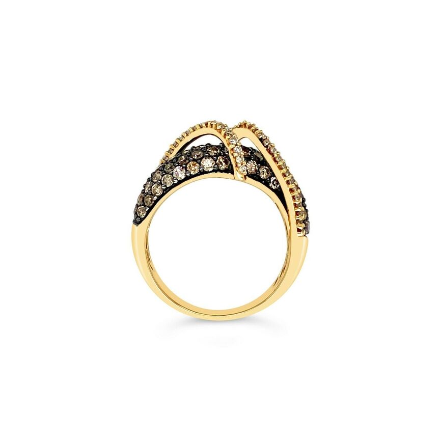 1 1/2 cts Chocolate Diamond Ring in 14K Yellow Gold by Le Vian - BirthStone.com