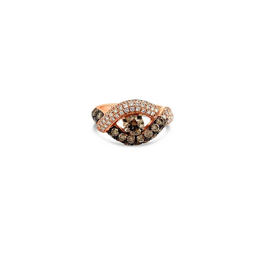 1 3/4 cts Chocolate Diamond Ring in 14K Rose Gold by Le Vian - BirthStone.com