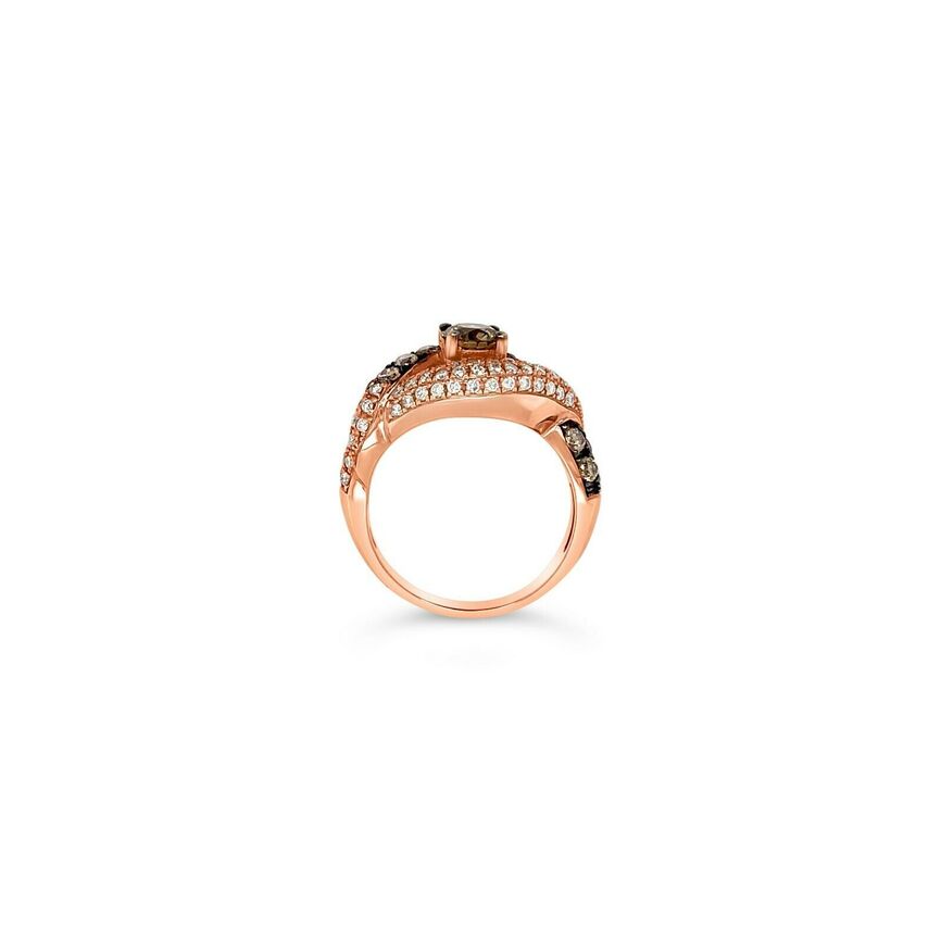 1 3/4 cts Chocolate Diamond Ring in 14K Rose Gold by Le Vian - BirthStone.com