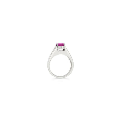 2 1/8 cts Pink Sapphire Ring in 14K White Gold by Le Vian - BirthStone.com