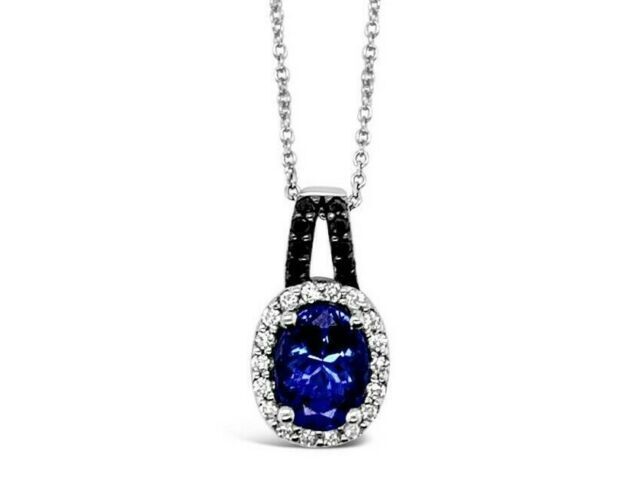 Le Vian Pendant featuring Blueberry Tanzanite White Diamonds, Blackberry Diamonds set in 14K White Gold - BirthStone.com