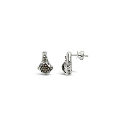 3/8 cts White Diamond Earrings in 14K White Gold by Le Vian - BirthStone.com