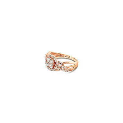 5/8 cts White Diamond Ring in 14K Rose Gold by Le Vian - BirthStone.com