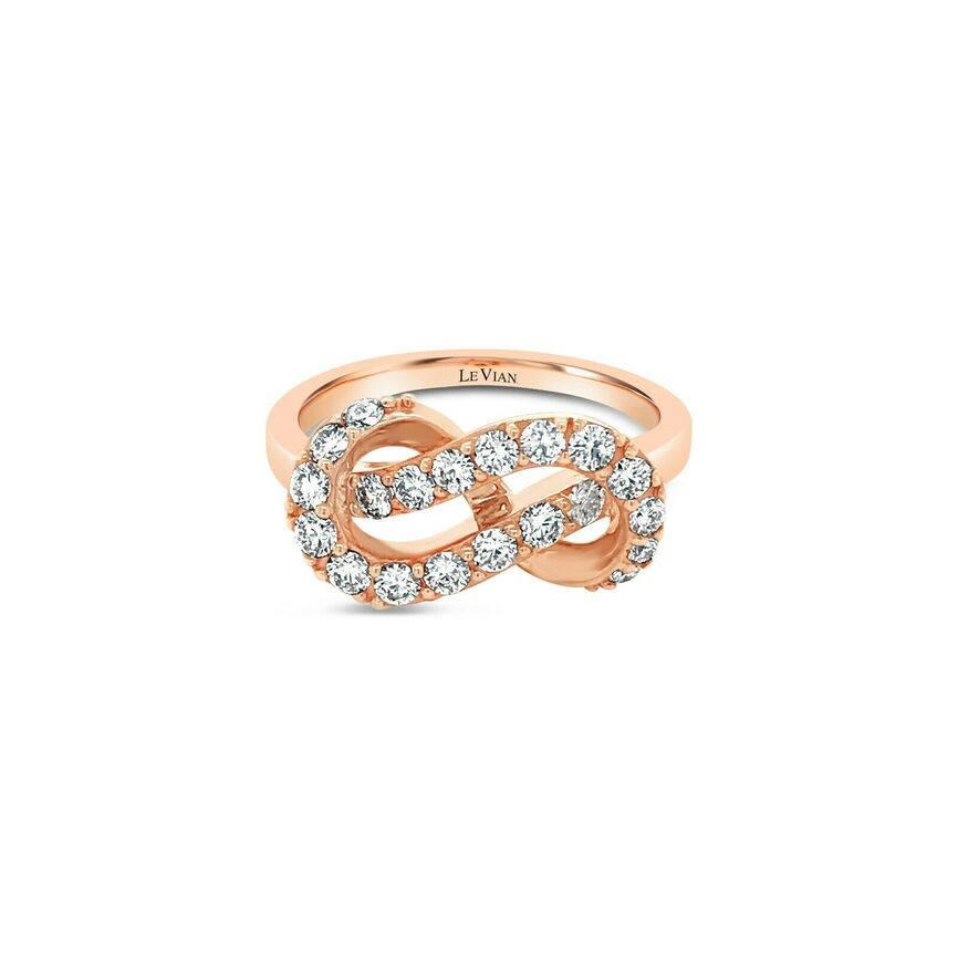 5/8 cts White Diamond Ring in 14K Rose Gold by Le Vian - BirthStone.com